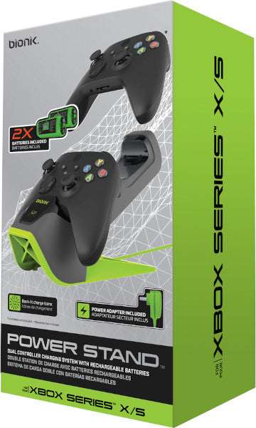 Cargador Bionik Dual Power Stand ( XBOX - SERIES X) - Base doble carga + 2 baterías Cargador Bionik Dual Power Stand ( XBOX - SERIES X) - Base doble carga + 2 baterías